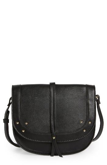 Sole Society Faylina Studded Faux Leather Saddle Bag -
