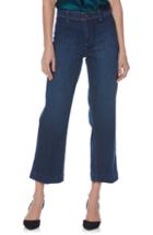 Women's Paige Nellie Clean Front Culotte Jeans - Blue