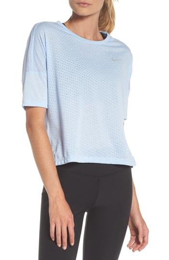 Women's Nike Tailwind Running Tee - Blue