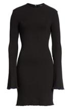 Women's Ellery Sunshine Kid Ribbed Minidress Us / 8 Au - Black