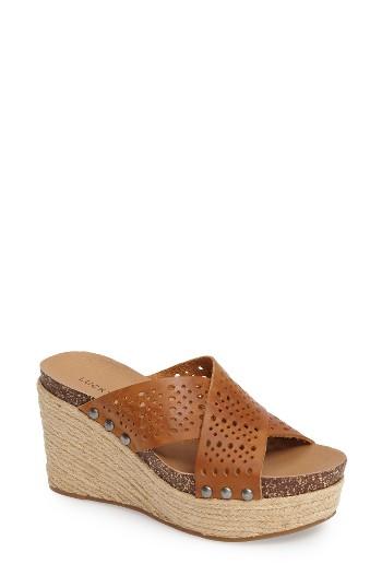 Women's Lucky Brand Neeka Espadrille Wedge Mule M - Brown