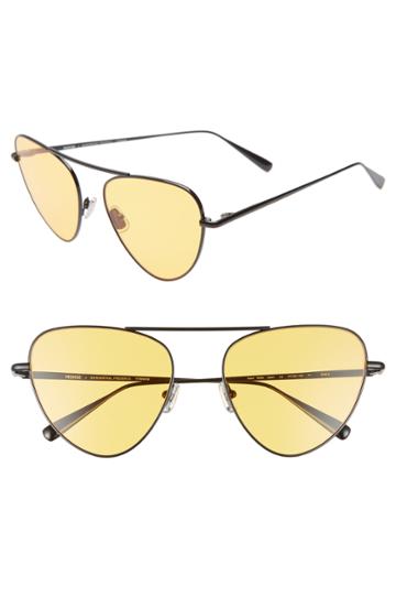 Women's Monse X Morgenthal Frederics Erica 57mm Cat Eye Sunglasses - Black/ Orange