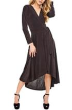 Women's Astr The Label Melonie Wrap Dress - Grey