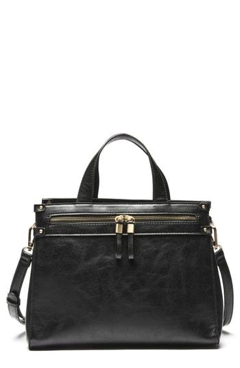 Sole Society Zypa Faux Leather Satchel - Black
