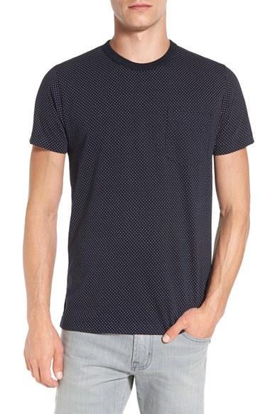 Men's French Connection 'dunite' Dot Print Pocket T-shirt