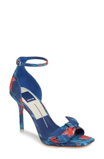 Women's Dolce Vita Helana Knotted Sandal .5 M - Blue