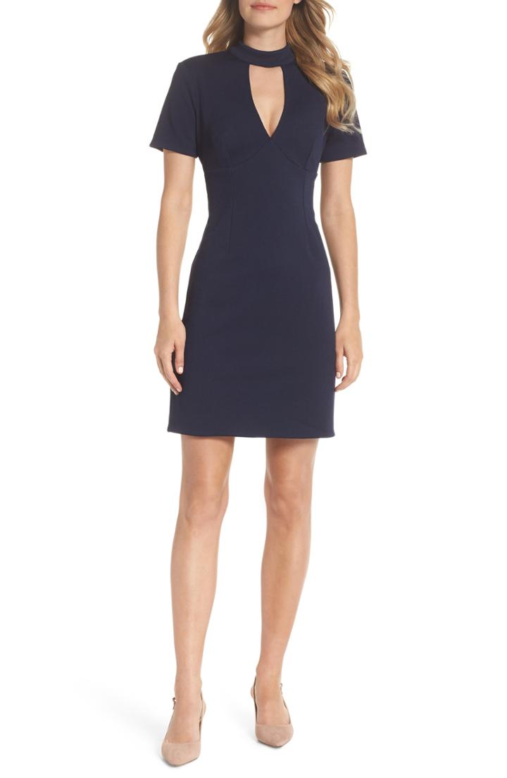 Women's Trina Trina Turk Camari Keyhole Sheath Dress