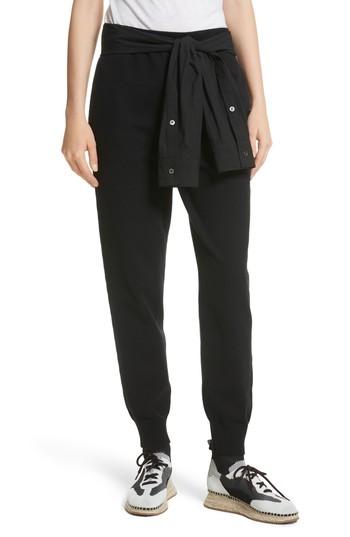 Women's Alexander Wang Sleeve Waist Jogger Pants - Black