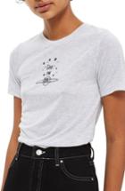 Women's Topshop Give Me Space Tee Us (fits Like 0) - Grey