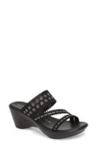 Women's Athena Alexander Poppy Wedge Sandal .5 M - Black