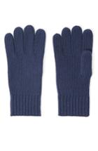 Men's Club Monaco Kensington Cashmere Gloves, Size - Blue
