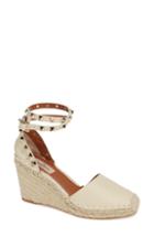 Women's Valentino Rockstud Espadrille Wedge Us / 35eu - Brown