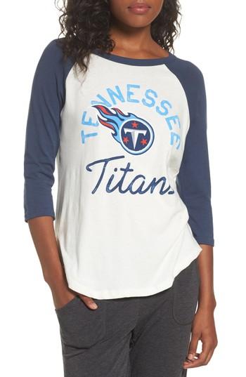 Women's Junk Food Nfl Tennessee Titans Raglan Tee