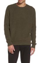 Men's Vince Ribbed Wool & Cashmere Raglan Sweater, Size - Green