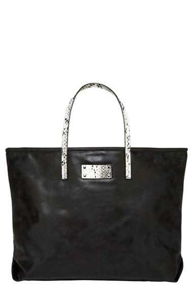 Urban Originals 'sun Valley' Faux Leather Tote - Black