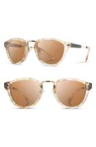 Women's Shwood 'ainsworth' 49mm Polarized Sunglasses - Blossom/ Gold/ Brown