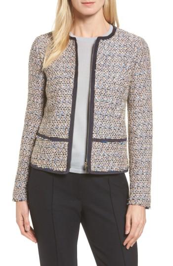 Women's Boss Koralie Tweed Jacket R - Blue
