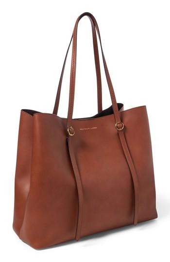 Polo Ralph Lauren Lennox Leather Tote - Brown