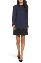 Women's Cece Jada Scallop Shirtdress - Blue