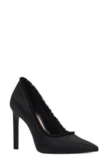 Women's Nine West Thayer Pointy Toe Pump .5 M - Black