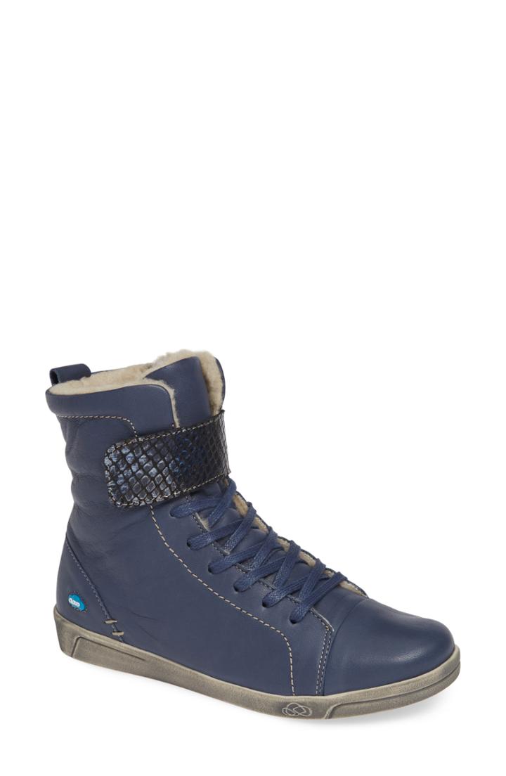 Women's Cloud Amos Wool Lined Bootie .5-7us / 37eu - Blue