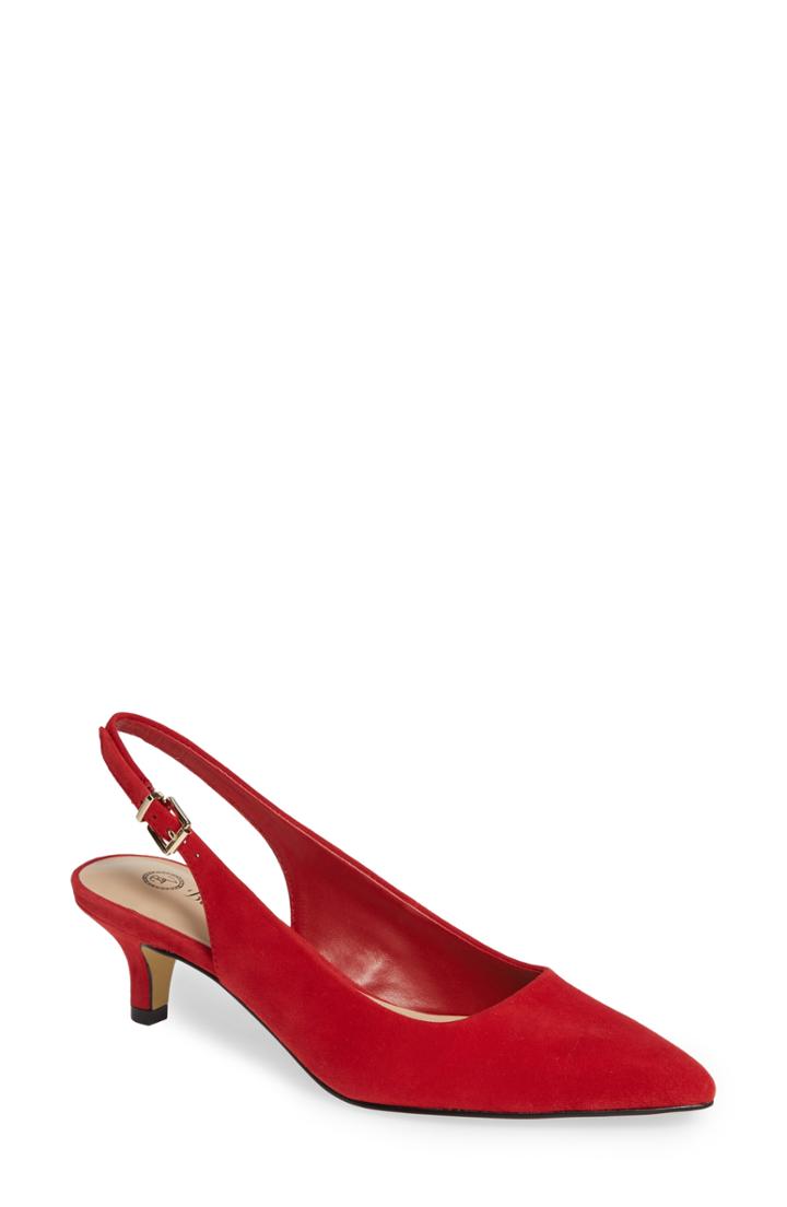 Women's Bella Vita Scarlette Slingback Pump W - Red