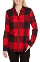 Women's Foxcroft Buffalo Plaid Shirt - Red