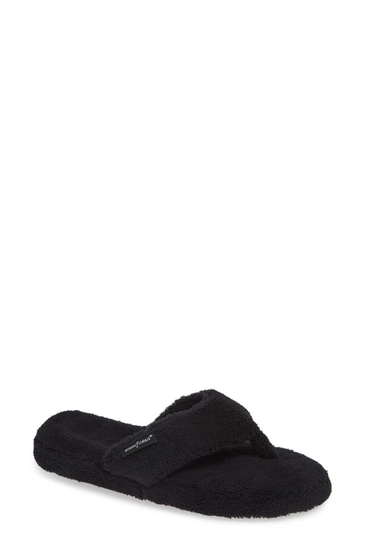 Women's Minnetonka Olivia Spa Flip Flop - Black