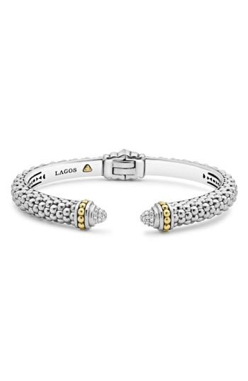 Women's Lagos Diamond Hinge Cuff