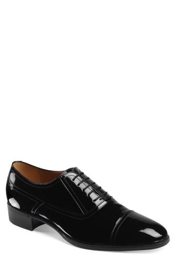 Men's Gucci Plata Cap Toe Oxford Us / 5uk - Black