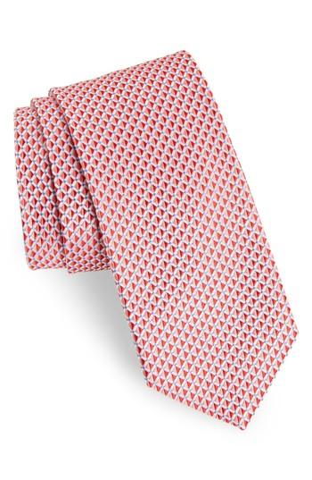 Men's Bonobos Hampden Geometric Silk Tie, Size - Orange