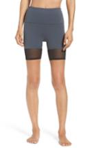 Women's Zella Mia High Waist Mesh Bike Shorts - Grey