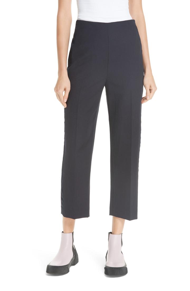 Women's 3.1 Phillip Lim Grosgrain Side Stripe Wool Pants - Blue