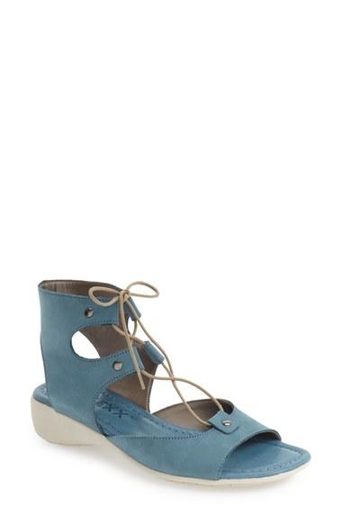Women's The Flexx Lace-up Gladiator Sandal M - Blue/green