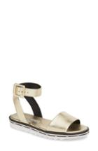 Women's Charles David Shimmy Sandal M - Metallic