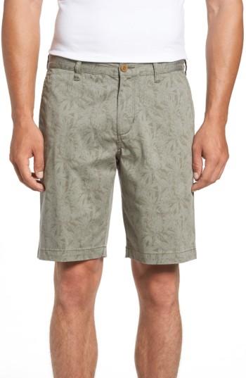 Men's Tommy Bahama Camo Tropic Standard Fit Chino Shorts - Green