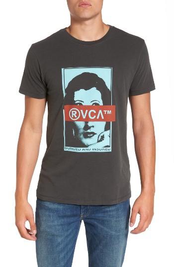 Men's Rvca Split Frames Graphic T-shirt - Black