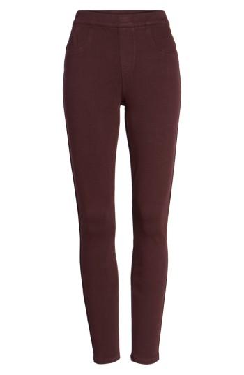 Women's Spanx Jean-ish Leggings - Burgundy