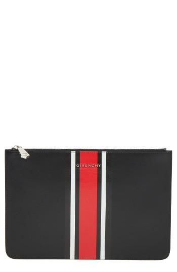 Women's Givenchy Pandora Stripe Calfskin Pouch -
