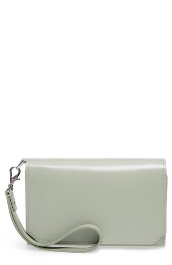 Women's Nordstrom Trifold Leather Wallet - Green