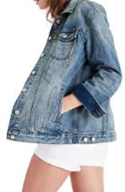 Women's Madewell Oversize Denim Jacket - Blue