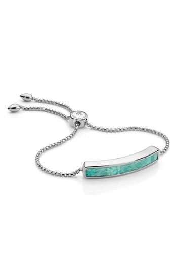 Women's Monica Vinader Engravable Baja Sterling Stone Bracelet