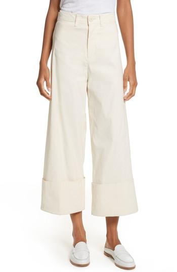 Women's Sea Cuffed Wide Leg Pants - Ivory
