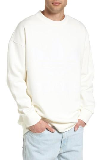Men's Adidas Originals Adc Fashion Sweatshirt, Size - White