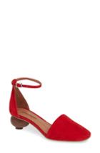 Women's Jeffrey Campbell Maple Ankle Strap Pump .5 M - Red