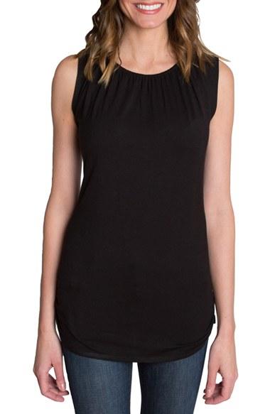 Women's Udderly Hot Mama Trendy Nursing Tank - Black