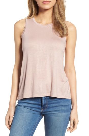 Women's Halogen Split Back Tank Top, Size - Pink