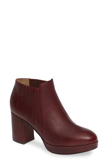 Women's Eileen Fisher Bird Bootie M - Burgundy