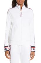 Women's Fendi X Fila Mania Logo Zip Jersey Jacket Us / 36 It - White