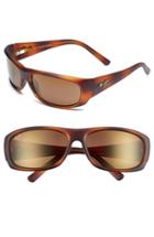 Men's Maui Jim 'ikaika - Polarizedplus2' 64mm Sunglasses - Matte Tortoise/ Hcl Bronze